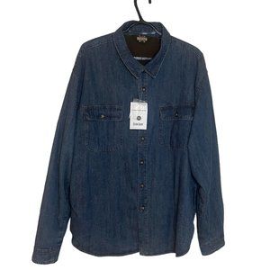 Guide Gear Men's Westerly Sherpa-lined Denim Shirt Jacket XL